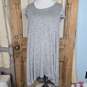 Vibe Sportswear Heathered Gray Top In Size 1X